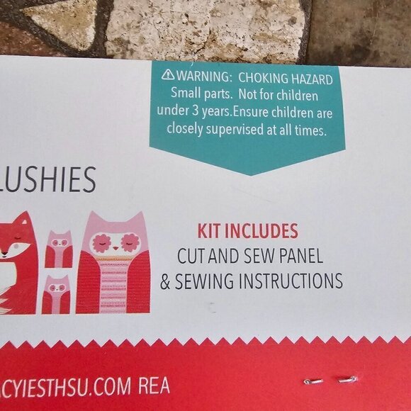 Moda Cut & Sew Forest Animal Plush Kit, DOES NOT INCLUDE poly-fil needle thread - Picture 4 of 9